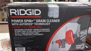 RIDGID Power Spin+ 1/4 in. x 25 ft. Hybrid Drain Cleaning Snake